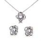 Love Knot Earring & Necklace Set To My Granddaughter, Love Grandma Bundle