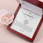 Love Knot Earring & Necklace Set To My Granddaughter, Love Grandma Bundle
