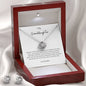 Love Knot Earring & Necklace Set To My Granddaughter, Love Grandma Bundle