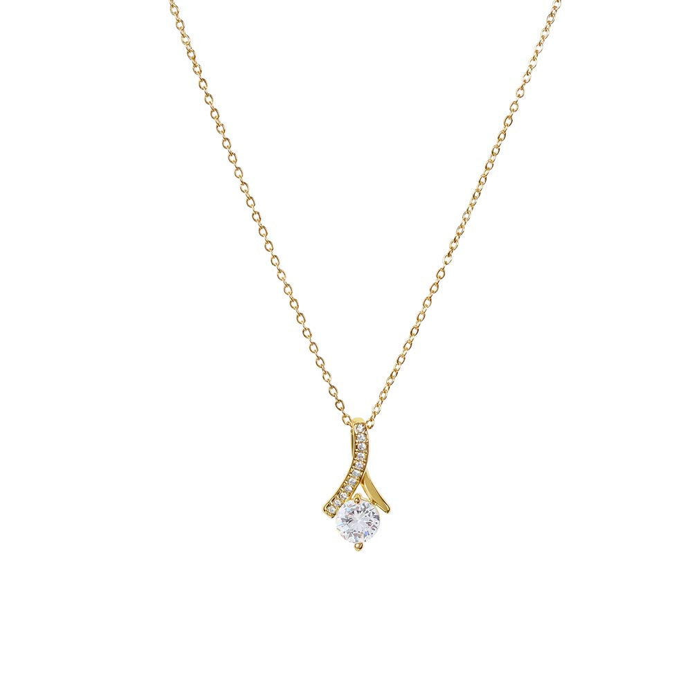 Alluring Beauty Necklace To My Beautiful Daughter, Love Mom