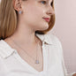 Love Knot Earring & Necklace Set To My Beloved Duaghter, With all my love, Dad