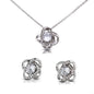Love Knot Earring & Necklace Set To My Granddaughter, Love Grandma Bundle