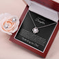 Love Knot Earring & Necklace Set To My Beloved Duaghter, With all my love, Dad