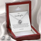 Love Knot Earring & Necklace Set To My Granddaughter, Love Grandma Bundle