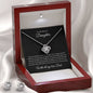 Love Knot Earring & Necklace Set To My Beloved Duaghter, With all my love, Dad