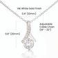 Alluring Beauty Necklace To My Beautiful Daughter, Love Mom