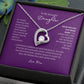 Forever Love Necklace To My Beautiful Daughter, Love Mom